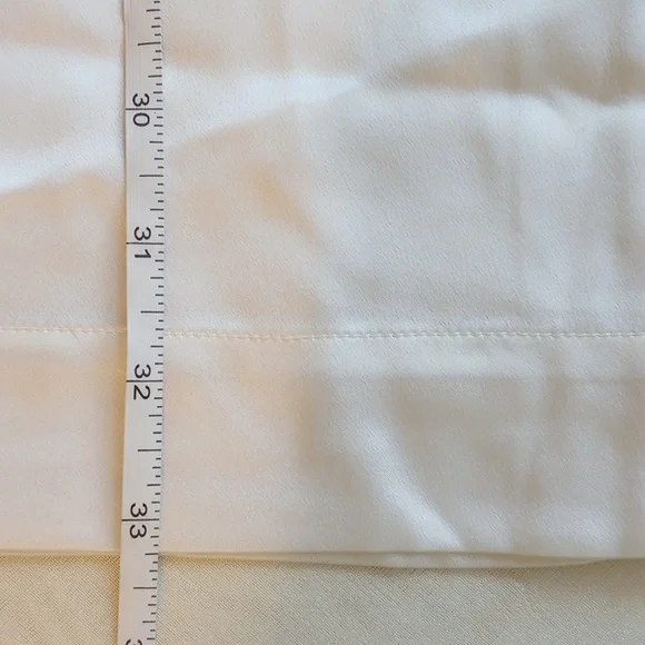 NWT Michael Lo Sordo Relaxed Silk Boy Pant 10 Wide Leg White - Picture 15 of 16